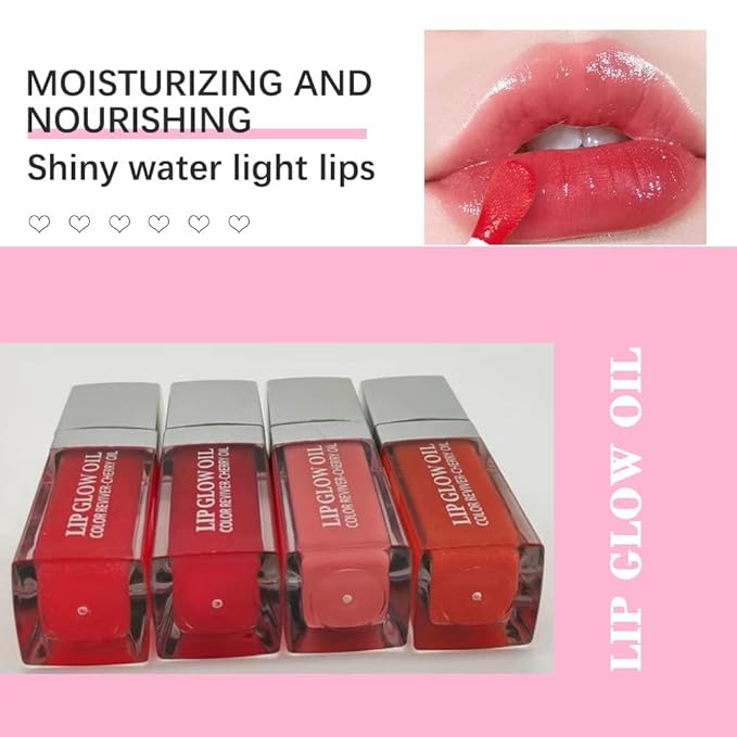 Lip Glow Oil, Hydrating Lip Oil Tinted Lip Glow