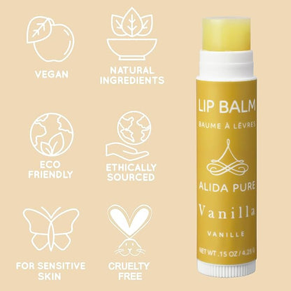 Vanilla Lip Balm Collection, Vegan Lip Lips,