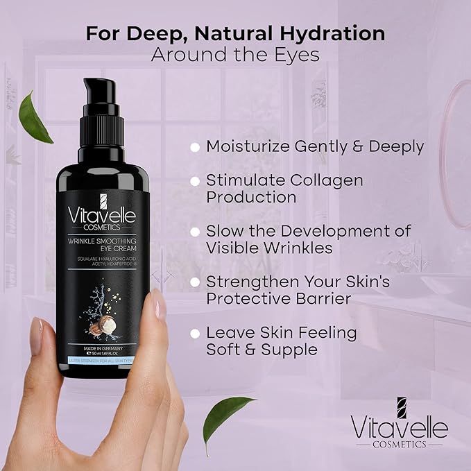 Eye Cream for Wrinkles - Eye Cream for Dark Circles and Puffiness and Wrinkle, Best Under Eye Cream for Wrinkles and Under Eye Wrinkle Repair, Anti Aging Skin Tightening Cream