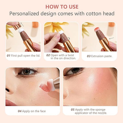 Liquid Contour Beauty Wand Set,Blush Liquid Contour Stick