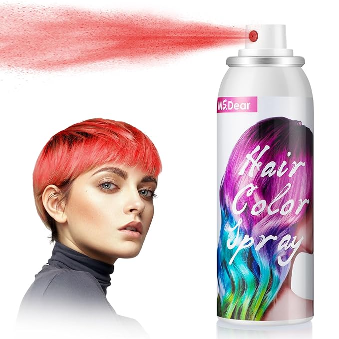 ONE-TIME USE Red Temporary Hair