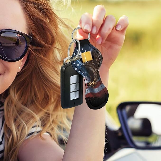 Chapstick Holder Keychain for Lipstick Lip Girls