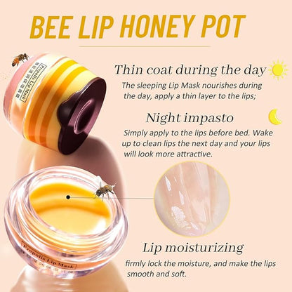 Balm Lip Balm Honey Pot, Propolis Moisturizing