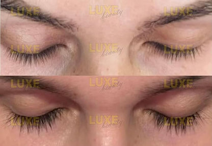 LUXE Beauty Lash Serum for Dark Long Sexy Lashes - Nourishing Sensitive Eye Formula for Darker Longer Lashes - all Natural Lash and Thicker Eyelashes - 0.23 ounce