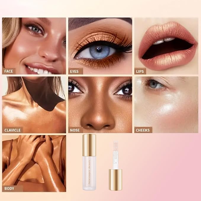 Face Blush+ Face Highlighter+ Face Contour with Brush