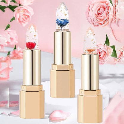 Crystal Jelly Flower Color Changing Lipstick, Ph Lipstick Changing