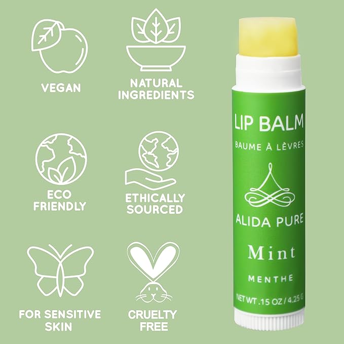 ALIDA PURE Mint Lip Balm Collection, Lips,