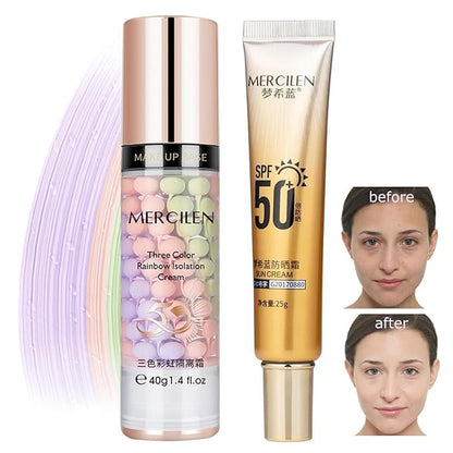Face Primer before Makeup Set,3 Colors Makeup Primer Stunning Makeup