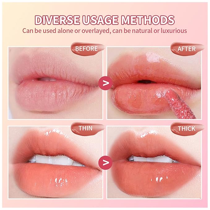 Hydrating Lip Gloss Set 6 Colors Moisturizing Glossy Hydrating