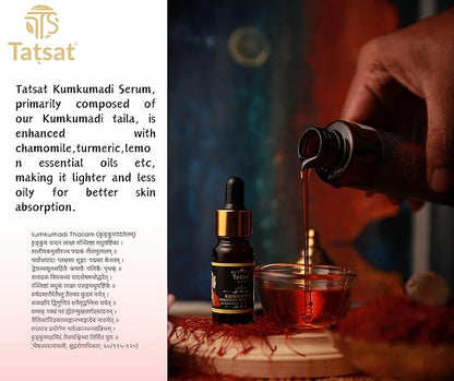 TATSAT Kumkumadi Exquisite Face glow Serum for radiant,spotless wrinkle free skin.anti aging,non oily-10m