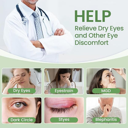 Aroma Season Vibrating Heated Eye Mask and Hygienic Eyelid Sheets