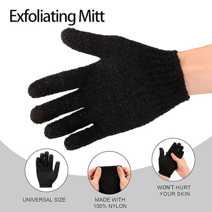 UNIMEIX 5 Pack Self Tanning Mitt Applicator Kit Set Self Tan Back Applicator with Self Tanning Glove for Self Tan Mitt Mini Self Tan Glove and Sunscreen Brush (Black)
