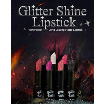 Metallic Diamond Glitter Lipstick, 3 Colors Diamond Lip