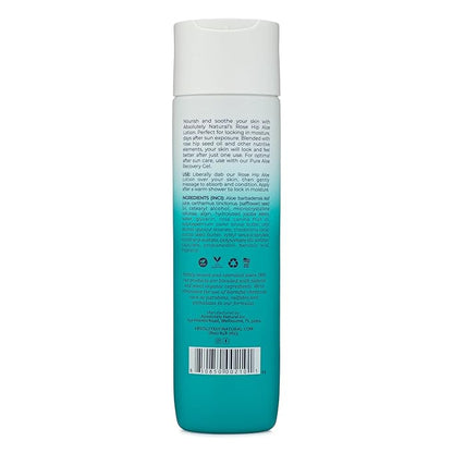 After Sun Lotion & Moisturizer with Aloe Vera, Rose Hip Oils, & Vitamin E | Helps Prevent Anti-Aging & Sunburn Relief - 8 Fl Oz