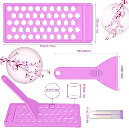 2 Sets Lip Balm Tray and (Purple)