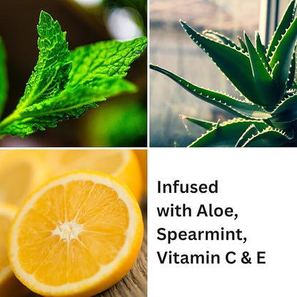 Plum Island Sand Lip Gloss (.25oz) - Naturally Refreshing Vegan Lip Gloss with Aloe, Vitamins C & E, Spearmint Extract