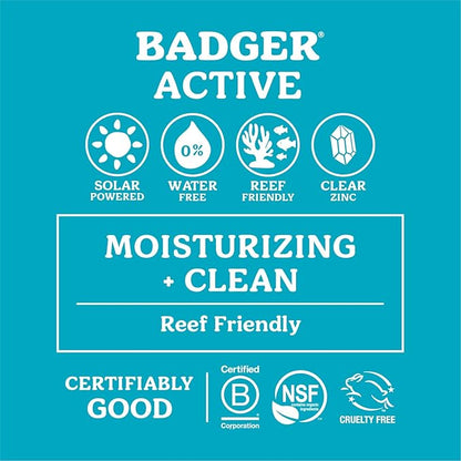 Badger Sunscreen Lip Balm SPF 15, oz