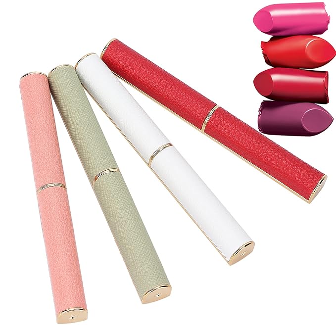 Sonew Empty Lipstick Tubes, 4Pcs Refillable Making