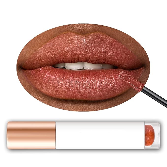 Women Matte Lipstick Nude Long Lasting Liquid Lipstick, Long