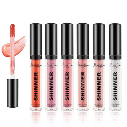 Shimmer & Hydrating Lip Gloss Set With Hyaluronic Hydrating