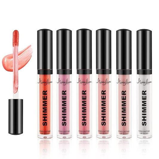 Shimmer & Hydrating Lip Gloss Set With Hyaluronic Hydrating