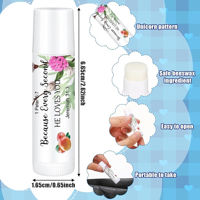 50 Pcs Lip Balm Bulk Christian