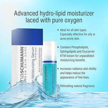 Oxygen Moisturizing Serum for Face, Hydrating Facial Serum, 1 oz