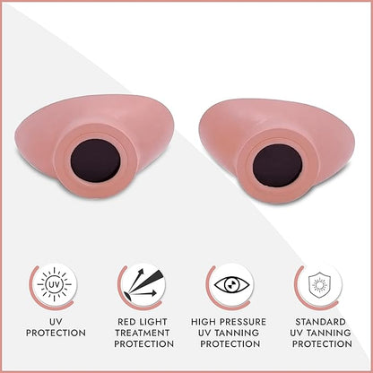 Super Sunnies Slim Flex UV Eye Protection, FDA Compliant Individual Tanning Goggles Eyeshields