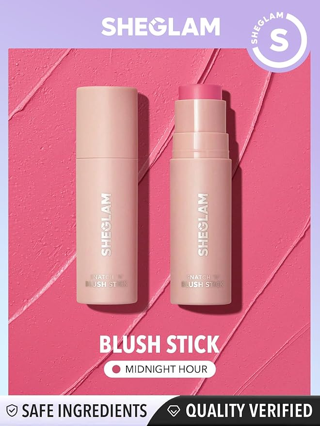 SHEGLAM Snatch N Cream Blush Stick Longlasting High Midnight Hour
