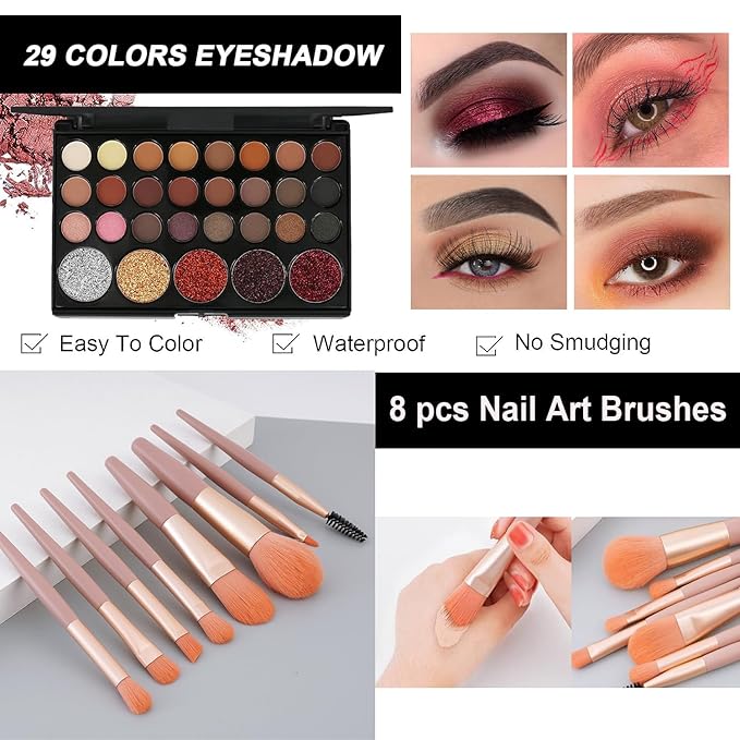 VERONNI All in One Makeup Kit,Eye Face Lips