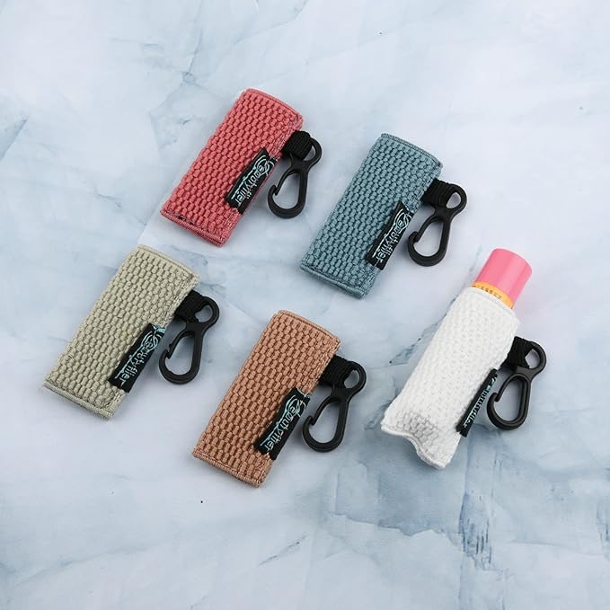 Beautyflier Keychain, Lip Balm Holder Blue,