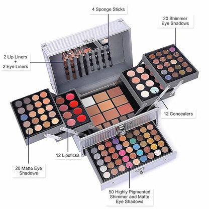132 Color All In One Makeup Kit,Professional Makeup