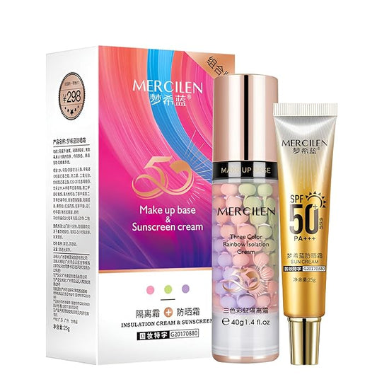 Face Primer before Makeup Set,3 Colors Makeup Primer Stunning Makeup