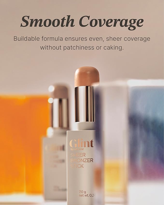Glint Sheer Bronzer Stick (Smoked, 0.24oz) - Creamy 0.24oz