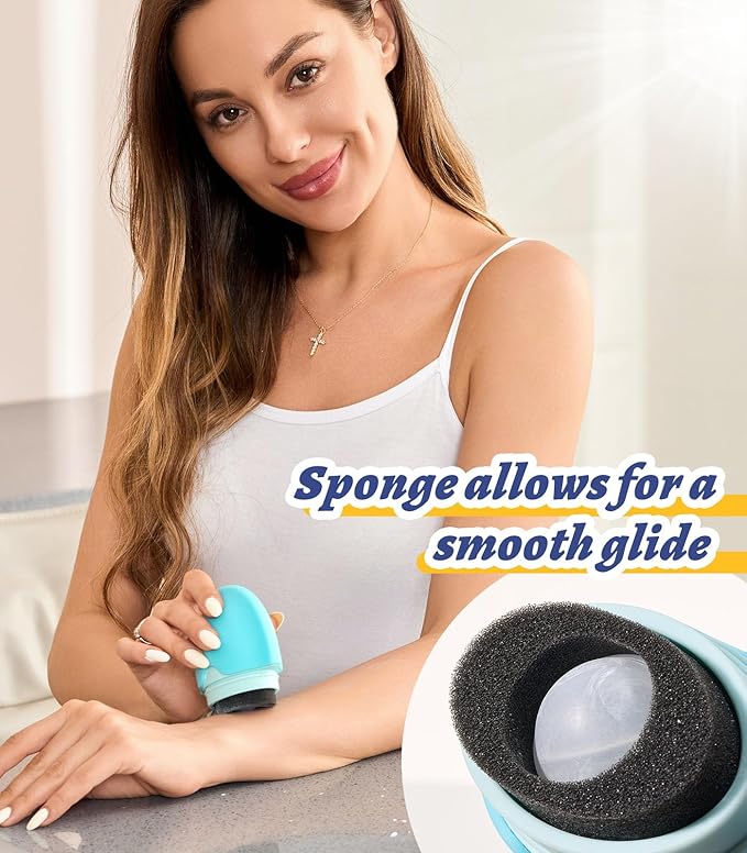 Sunscreen Applicator for Kids, Adults & Families - BPA Free & Refillable, Travel & Ourdoor Sunblock Buddy Brush Set with Protective Caps, Sun Lotion Applicator Sun Cream Brush