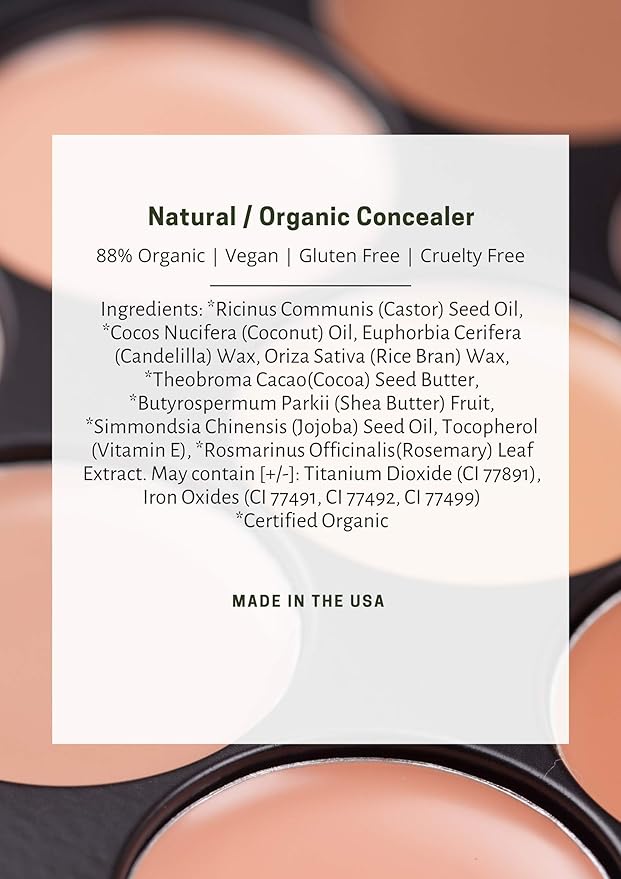 Mom's Secret 100% Natural Concealer, Organic, Vegan, Glute 11 oz