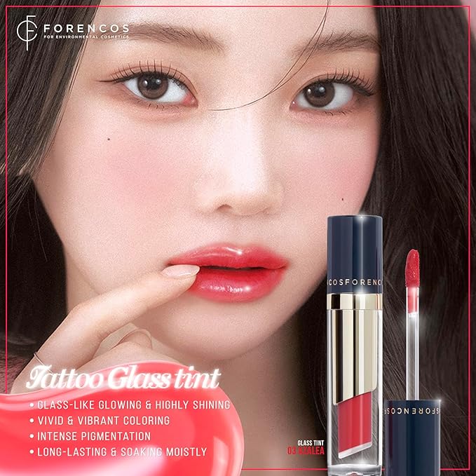 Tattoo Glass Lip Gloss Tint, Korean Glossy Tint/Stain, Glass
