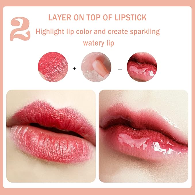 Lip Oil Hydrating Tinted Lip Balm,