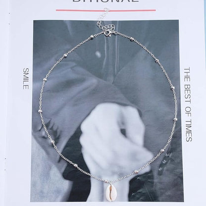 Bohemia Sea Shell Choker Necklace Natural