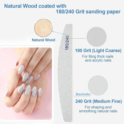 Nail files (12 pack), 180/240