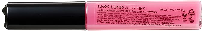 NYX Professional Makeup Mega Shine Lip Gloss, Juicy Pink, 0.37 Ounce