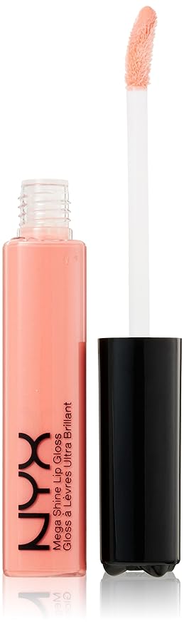 NYX Professional Makeup Mega Shine Lip Gloss, Nude Pink, 0.37 Ounce