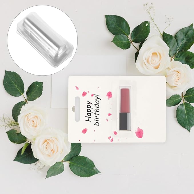 SEWACC 30pcs Clear Plastic Lip Balm