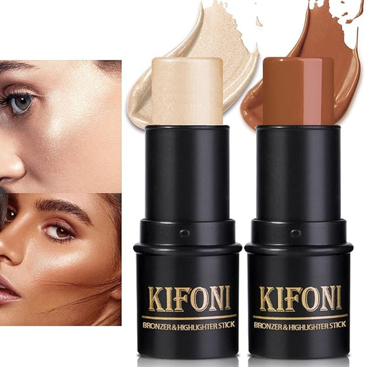 2 Pcs Cream Contour Stick Makeup Kit, Cream
