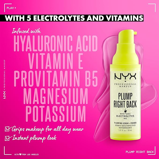 NYX PROFESSIONAL MAKEUP Plump Right Back Plumping Serum - Clear