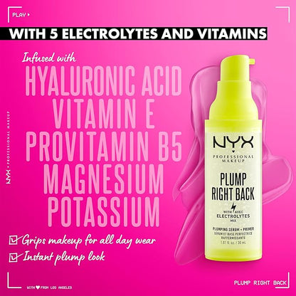 NYX PROFESSIONAL MAKEUP Plump Right Back Plumping Serum - Clear
