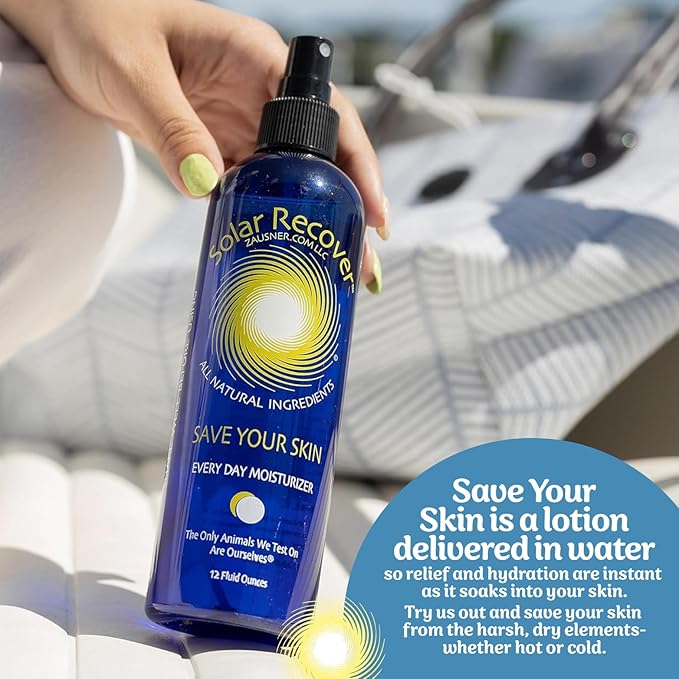 After Sun Moisturizing Spray (12 Ounce) - Hydrating Facial and Body Mist - 2460 Sprays of Sunburn Relief With Vitamin E and Calendula - Lotion Delivered in Water To Keep Skin Healthy