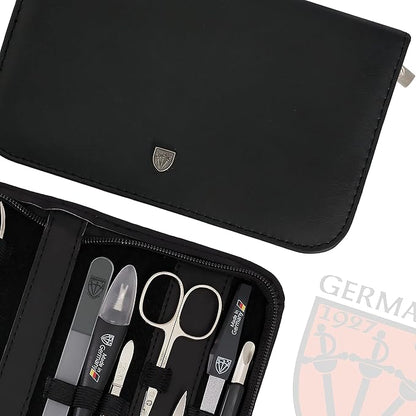 3 Swords Germany – Manicure Pedicure kit Set with Genuine Leather case - Made in Solingen/Germany