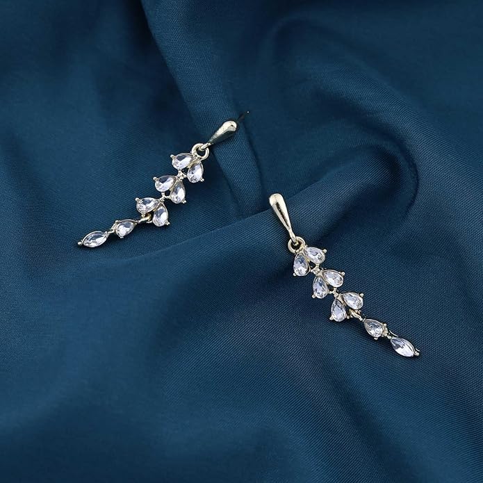 Vintage Crystal Drop Earrings Crystal Wedding