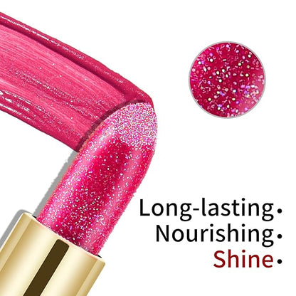 Boobeen Glitter Lipstick Hydrating Lip Balm Sparkling Shine Glitter